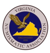 The VNA Coin show Sept 23-25, 2022 2 VNA Coin show logo, Virginia Numismatic Association http://vnaonline.org