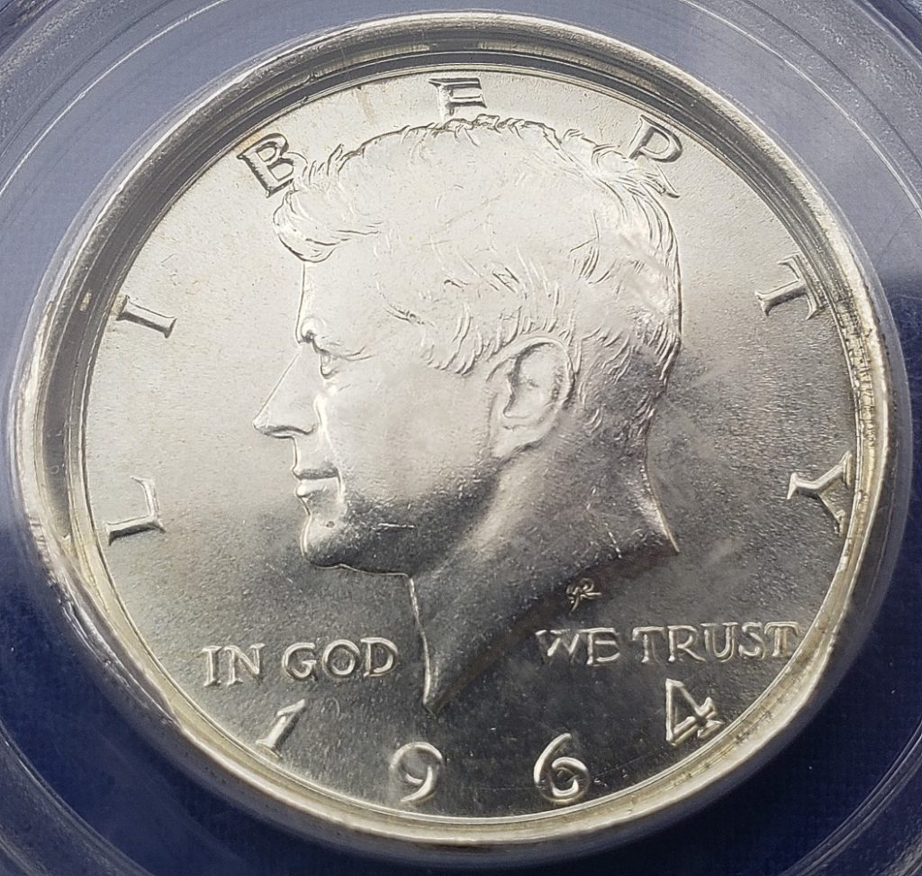 Die Cap - 1964 Kennedy Half Dollar PCGS MS64