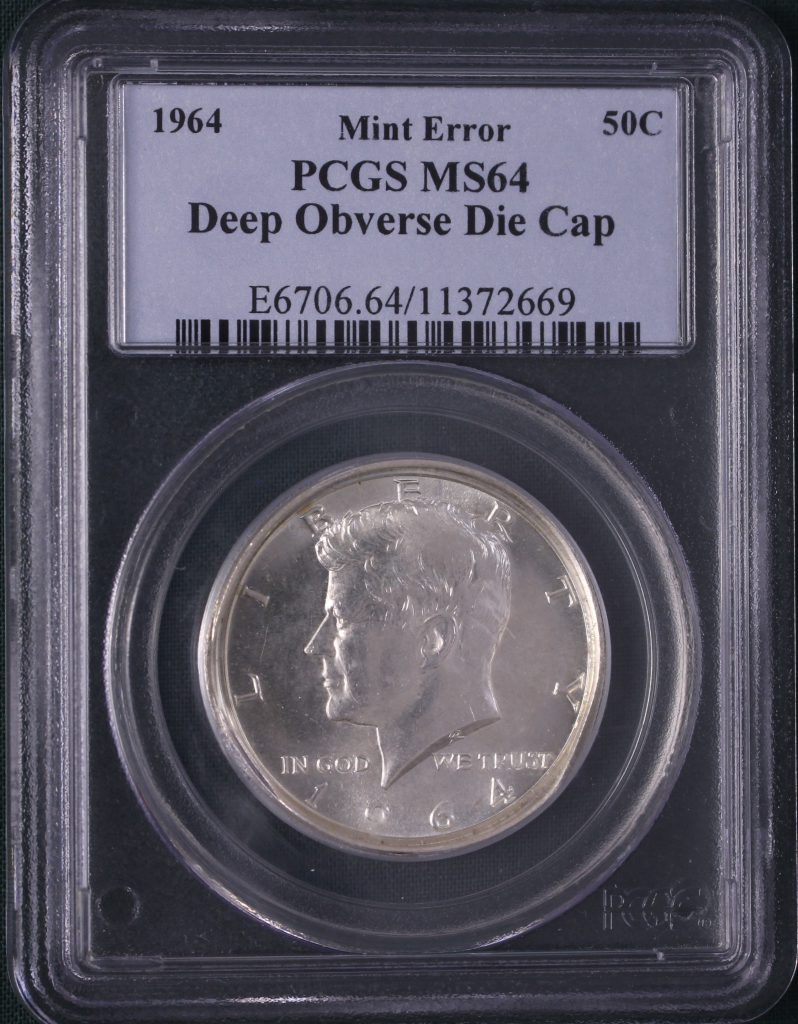 Die Cap - 1964 Kennedy Half Dollar PCGS MS64
