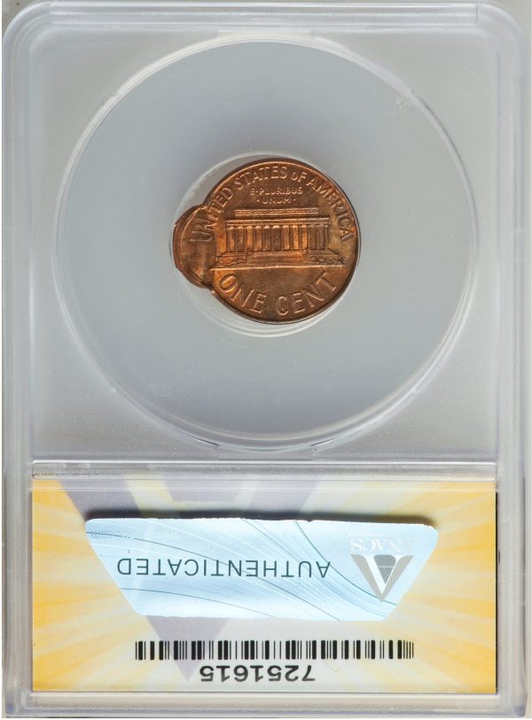 1965 Lincoln Cent Double Struck error coin, Second Strike 95% Off Center - Image 2