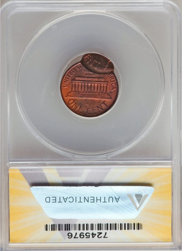1967 Lincoln Cent Double Struck error coin, Second Strike 90% Off Center - Image 2