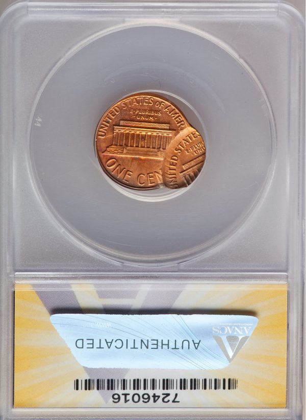 1974 Lincoln Cent Double Struck error coin, Second Strike 80% Off Center - Image 2