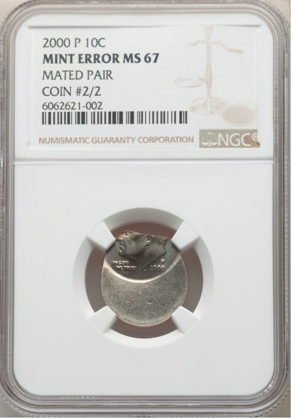 2000-P 10C Roosevelt Dime Mated Pair Error - Image 4