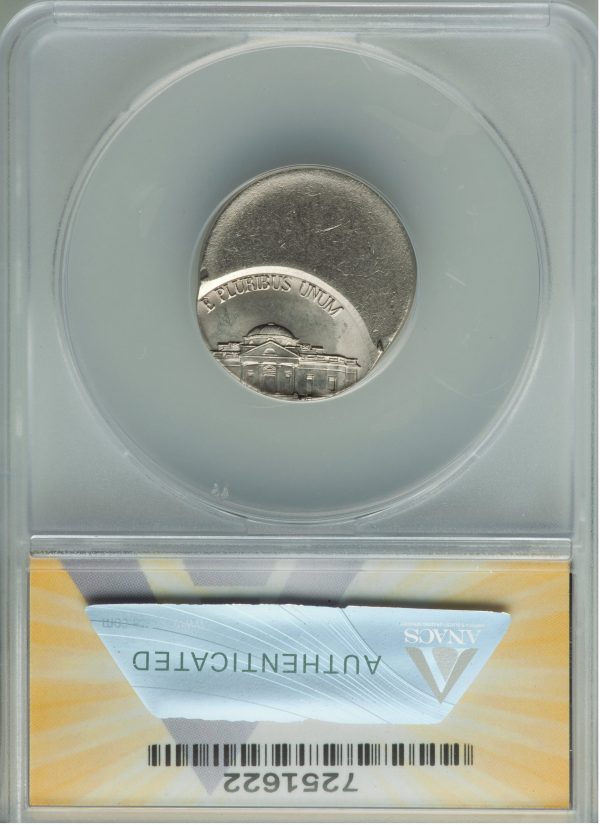 Off Center Error Coin 2001D Jefferson 5c struck 60% off center - Image 2