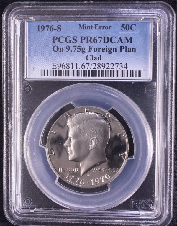 Kennedy Half Dollar struck on wrong planchet